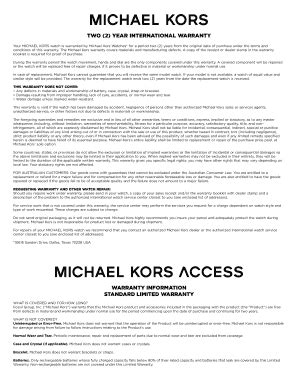 wwservice ala clientele michael kors|Michael Kors warranty check.